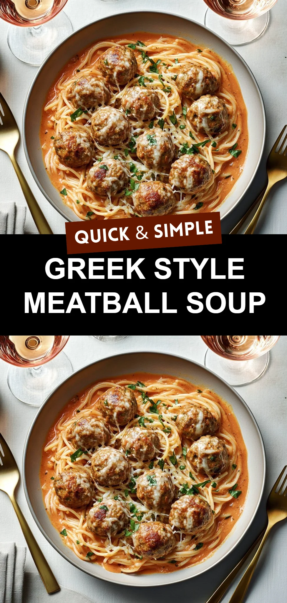Greek Style Meatball Soup