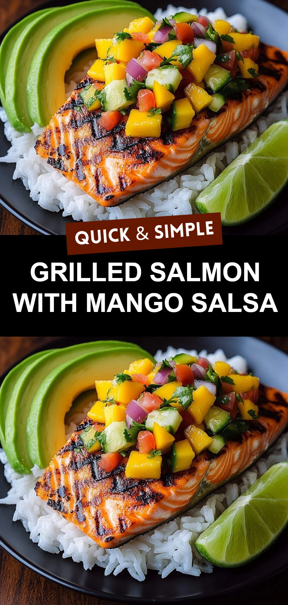 Grilled Salmon with Mango Salsa