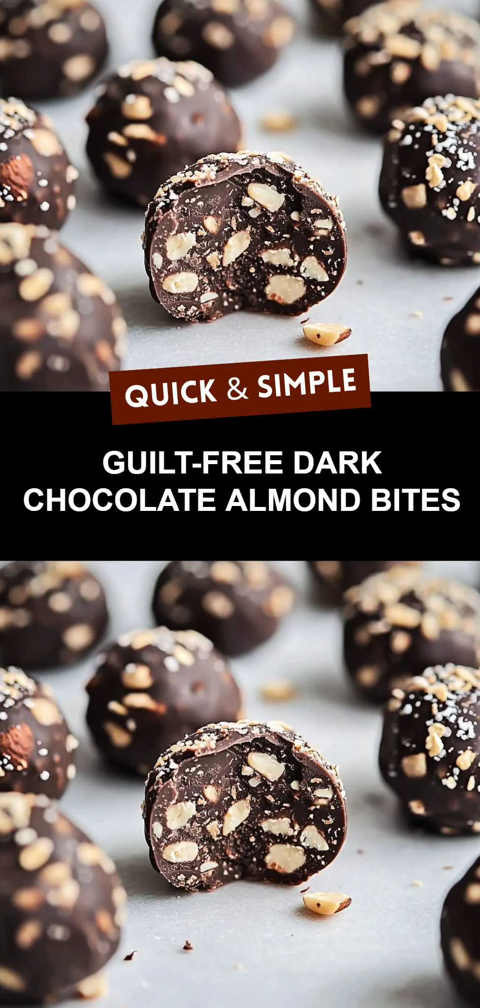 Guilt-Free Dark Chocolate Almond Bites