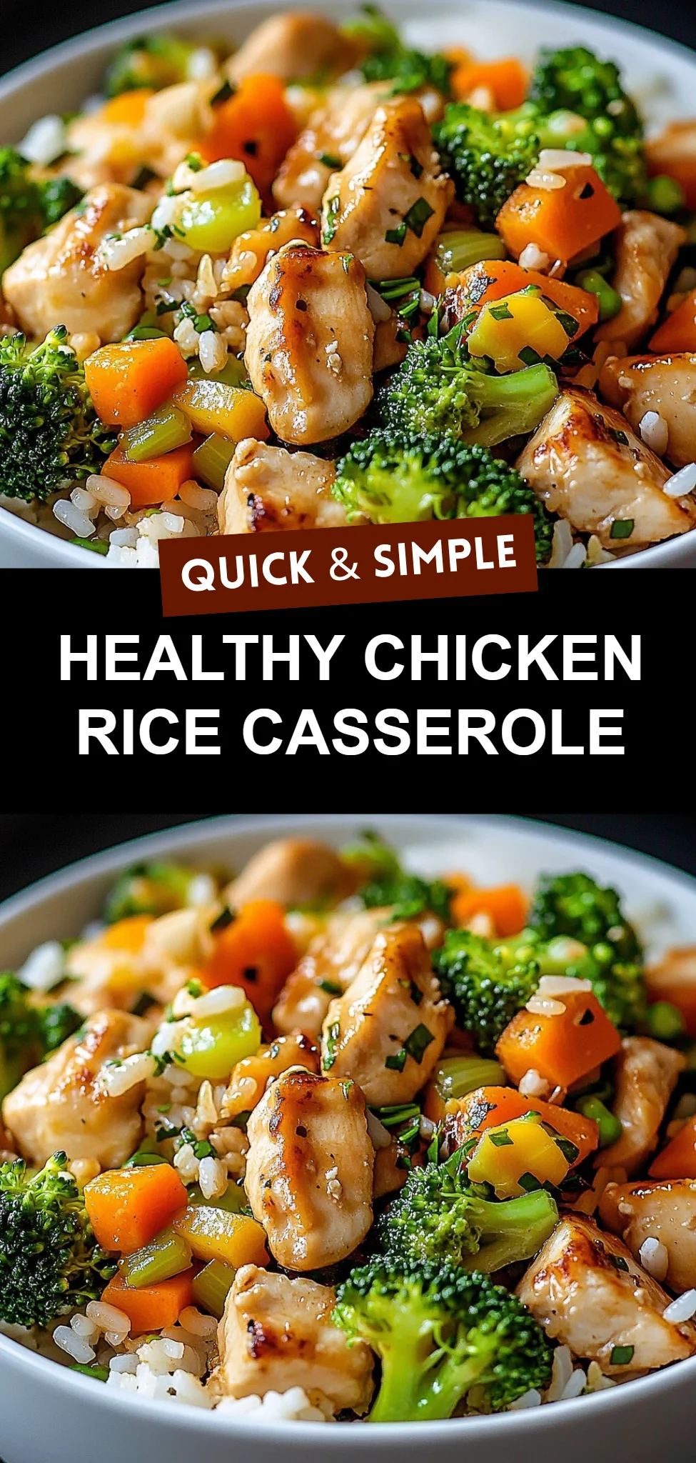 Healthy Chicken Rice Casserole