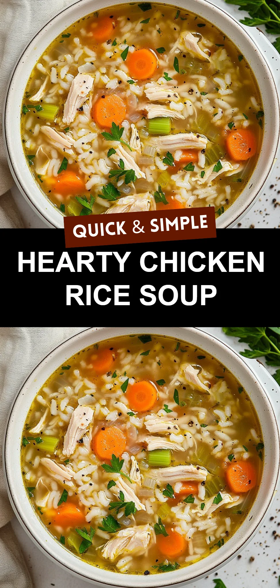 Hearty Chicken Rice Soup