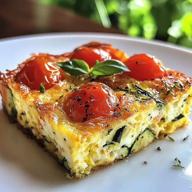 Herb and Cheese Brunch Frittata served on a rustic wooden table.