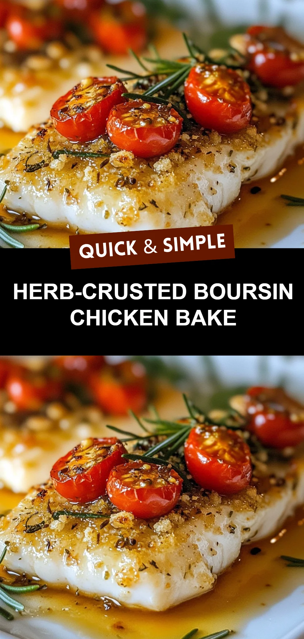 Herb-Crusted Boursin Chicken Bake