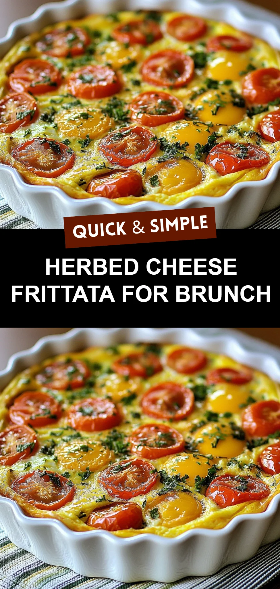 Herbed Cheese Frittata for Brunch