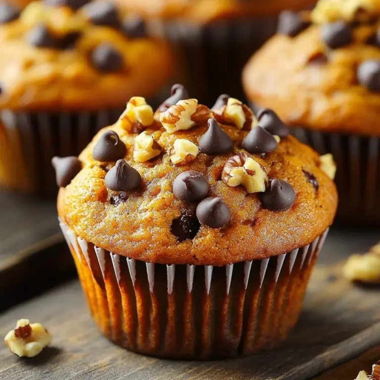 High protein pumpkin muffins fresh out of the oven, topped with pumpkin seeds.
