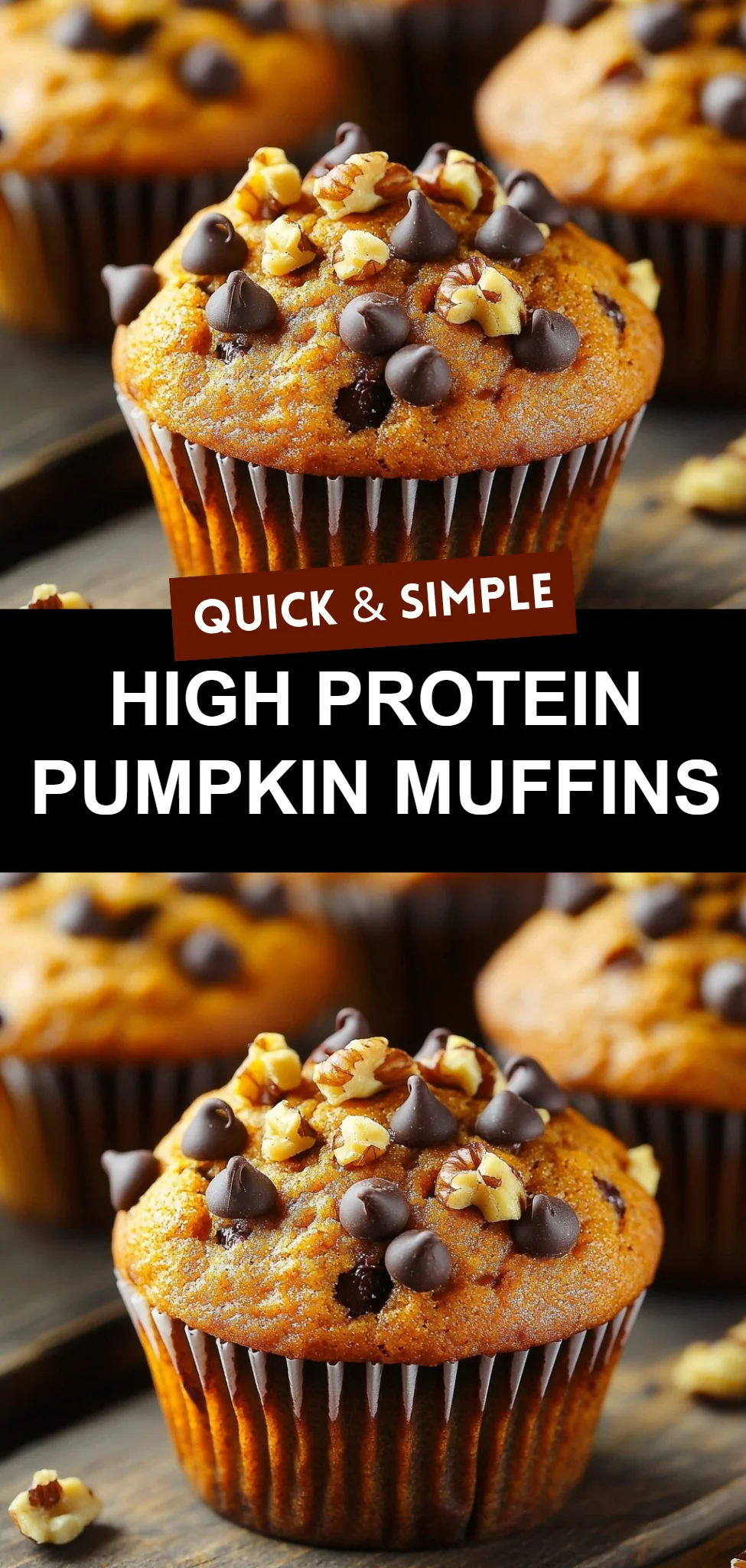 High Protein Pumpkin Muffins
