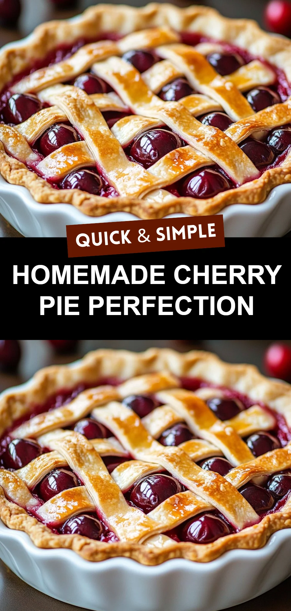 Homemade Cherry Pie Perfection