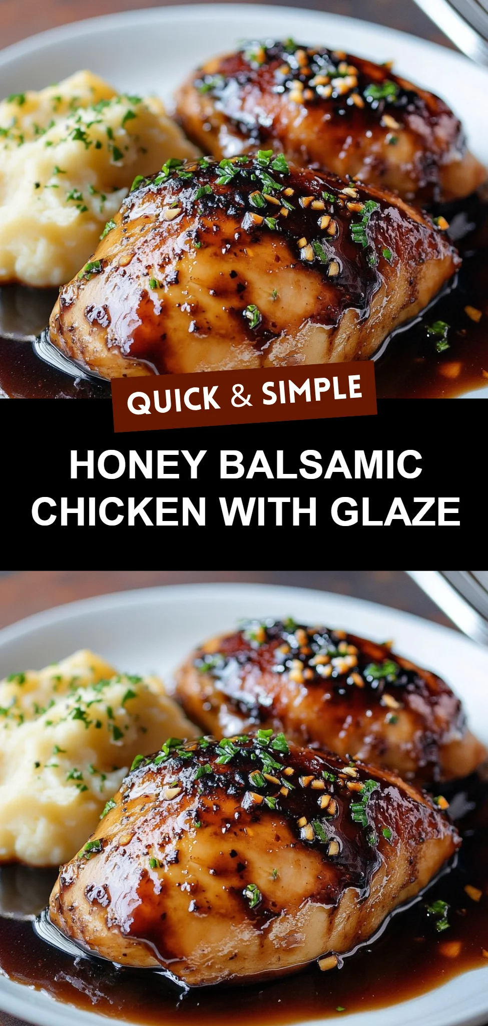 Honey Balsamic Chicken with Glaze