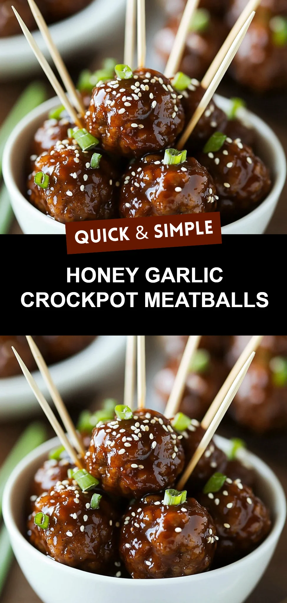 Honey Garlic Crockpot Meatballs