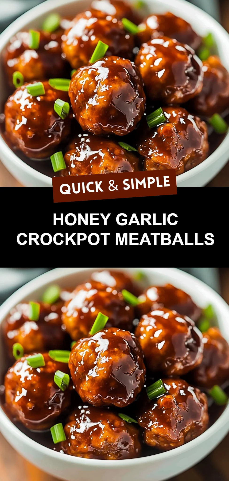 Honey Garlic Crockpot Meatballs