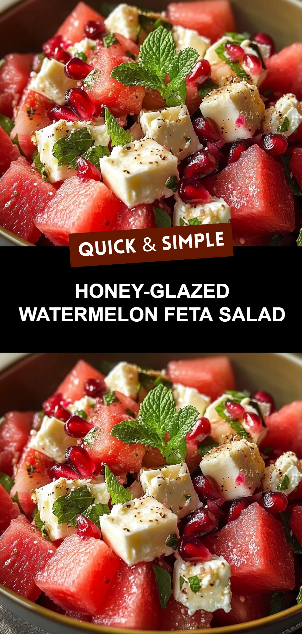 Honey-Glazed Watermelon Feta Salad