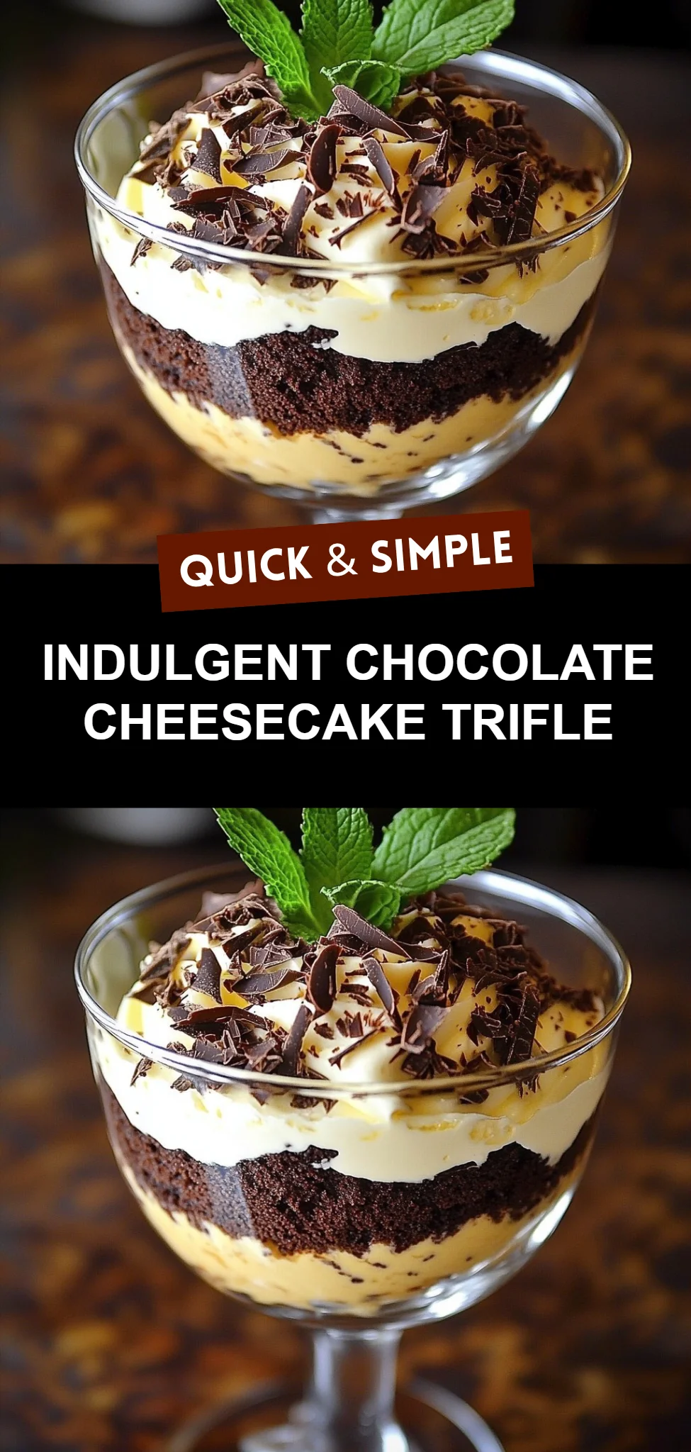 Indulgent Chocolate Cheesecake Trifle