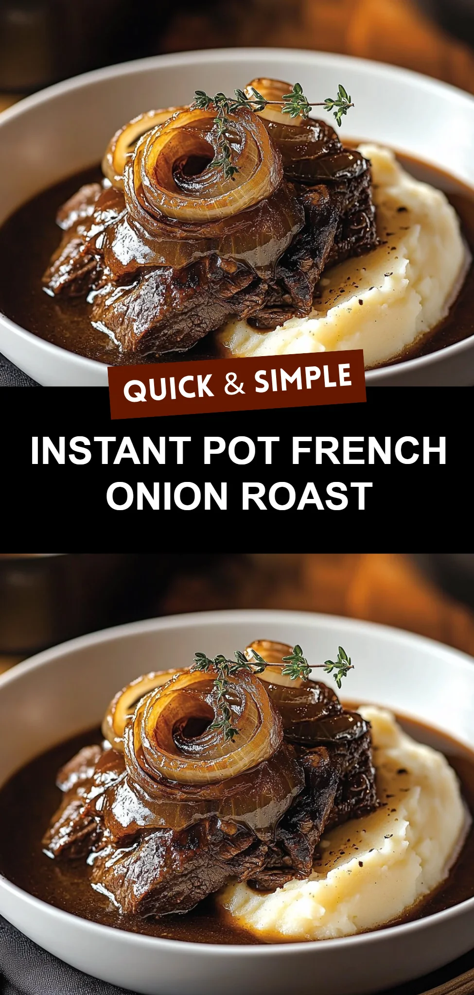 Instant Pot French Onion Roast