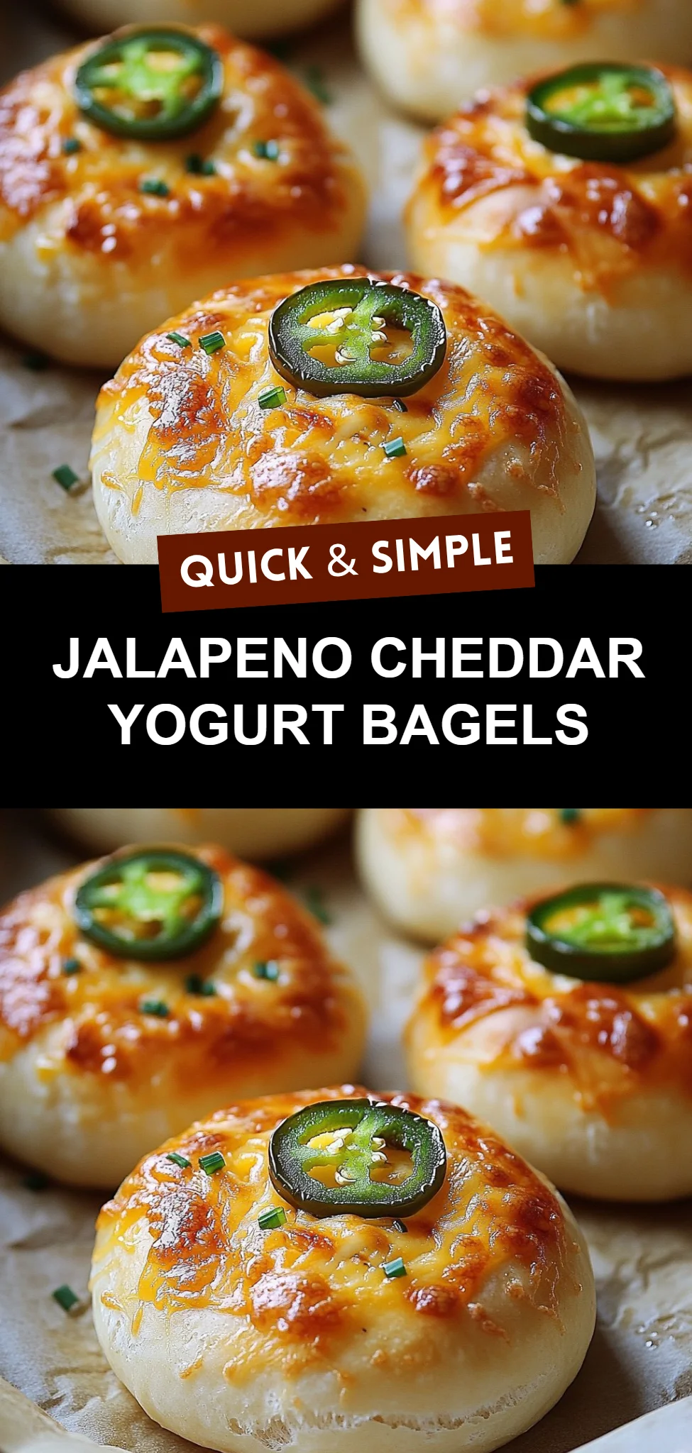 Jalapeno Cheddar Yogurt Bagels