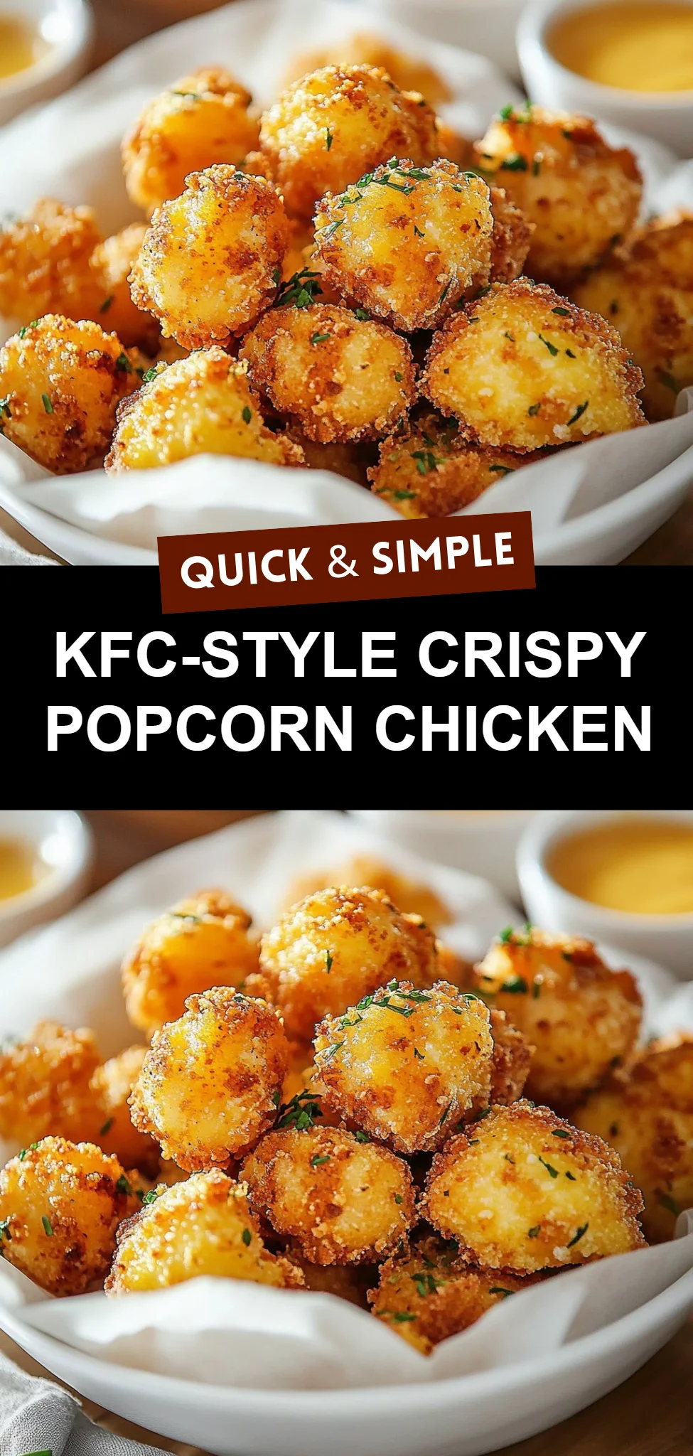 KFC-Style Crispy Popcorn Chicken