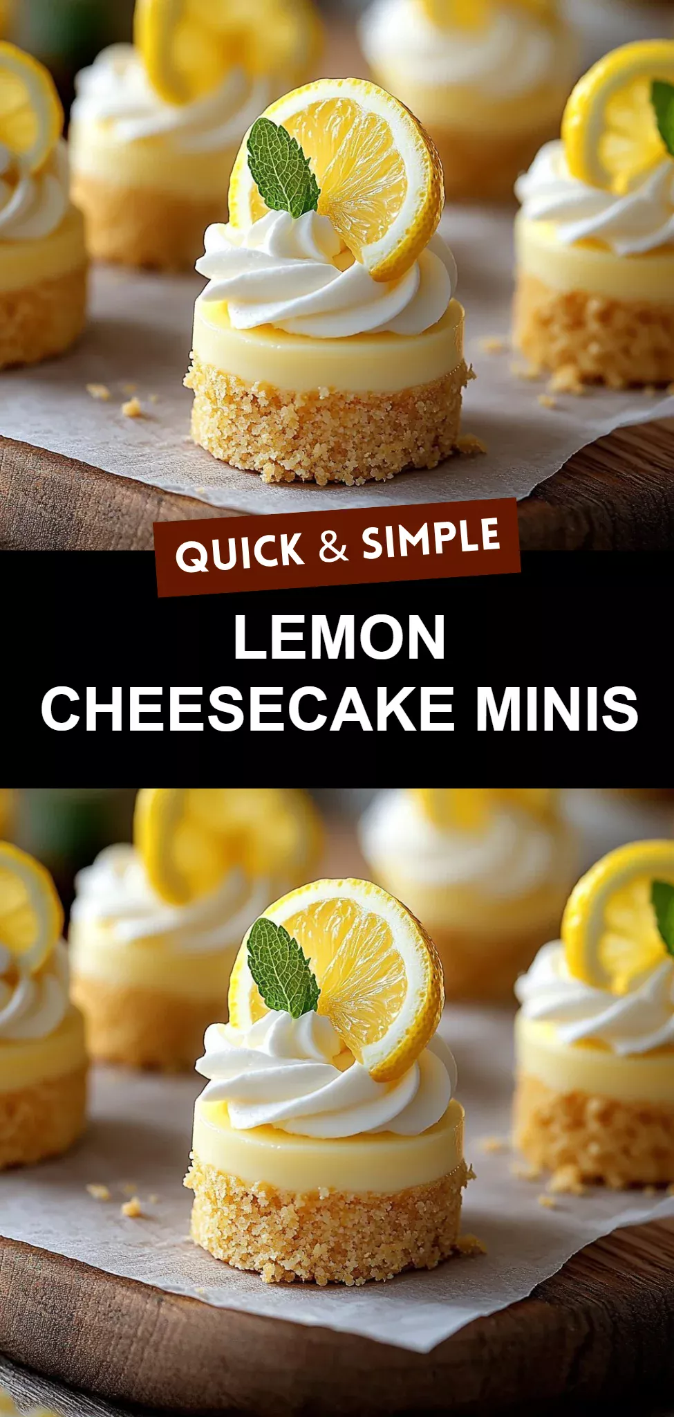 Lemon Cheesecake Minis