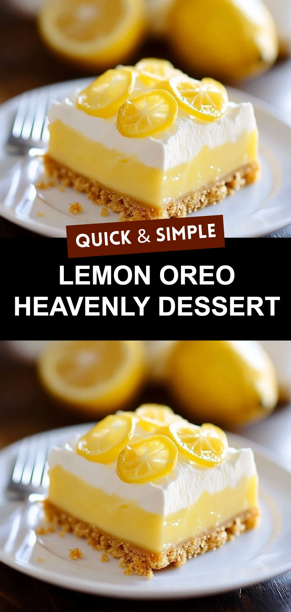 Lemon Oreo Heavenly Dessert
