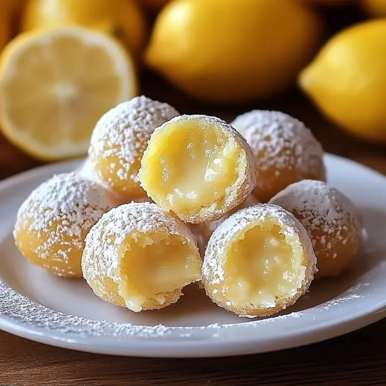 Delicious homemade Lemon Truffles in a decorative box