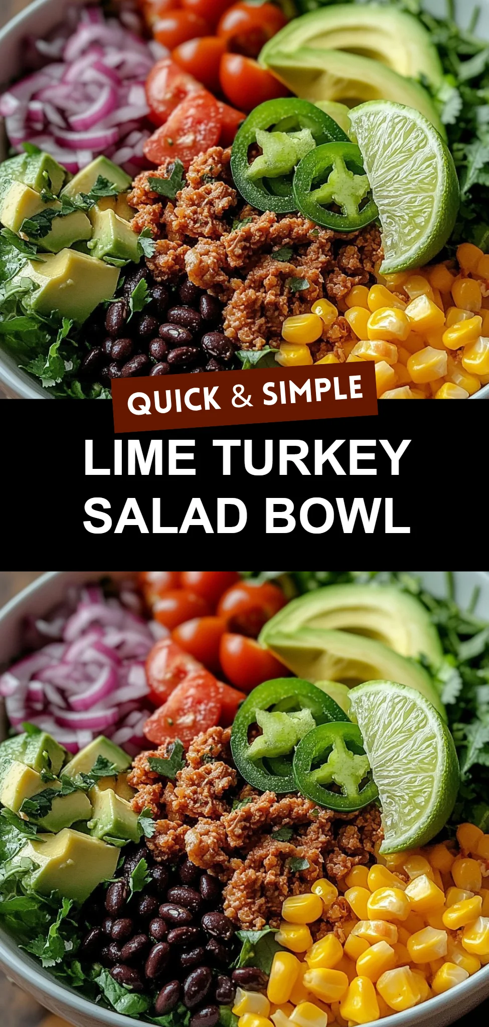 Lime Turkey Salad Bowl