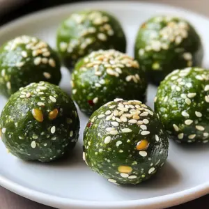 Healthy matcha no-bake energy bites made with natural ingredients