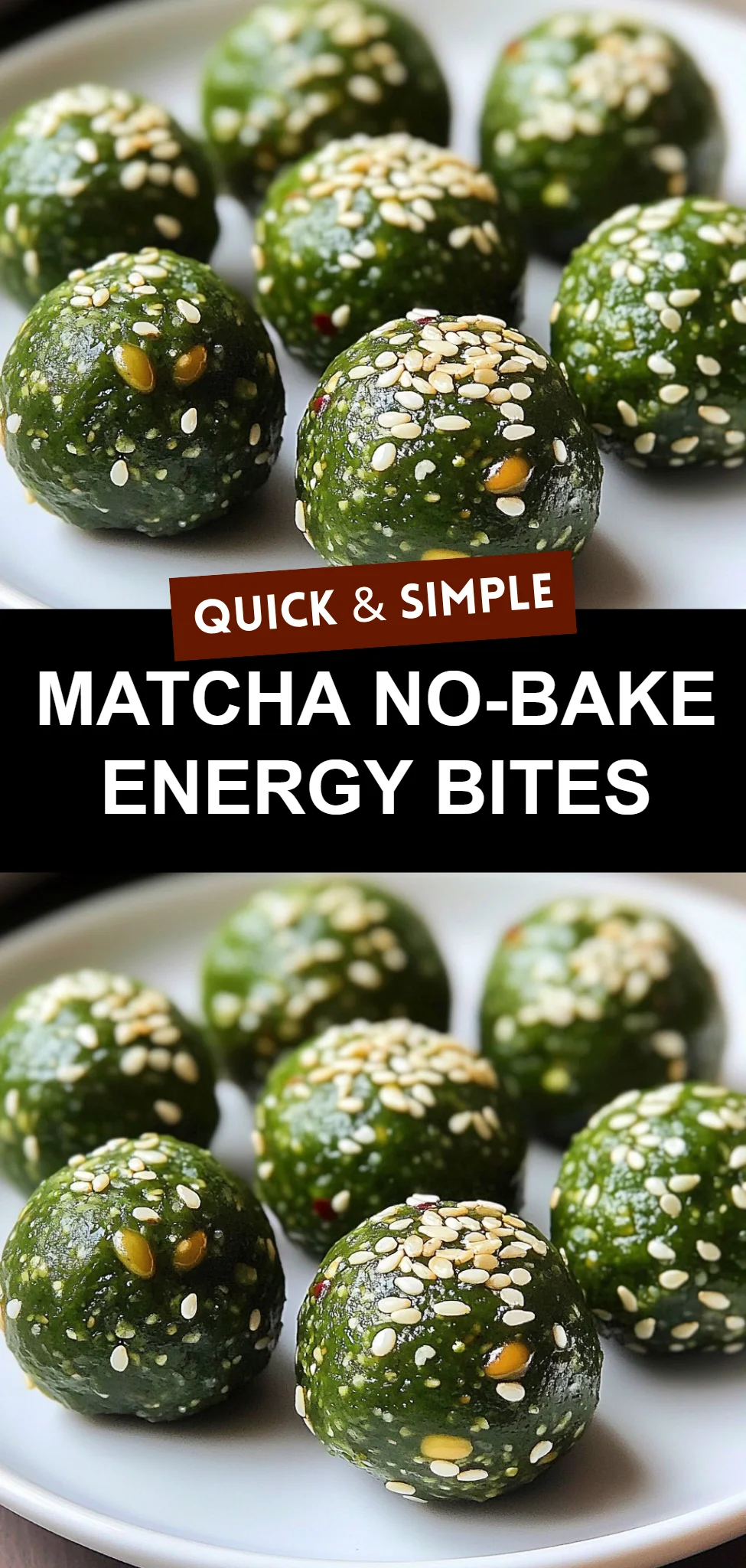 Matcha No-Bake Energy Bites