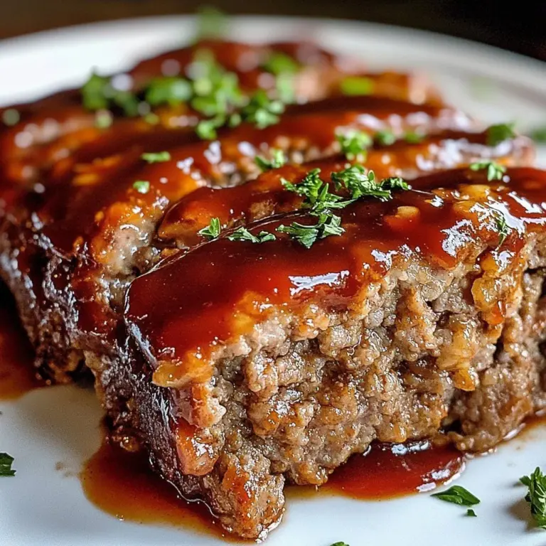 Homemade meatloaf served with mashed potatoes and gravy on a dinner plate.
