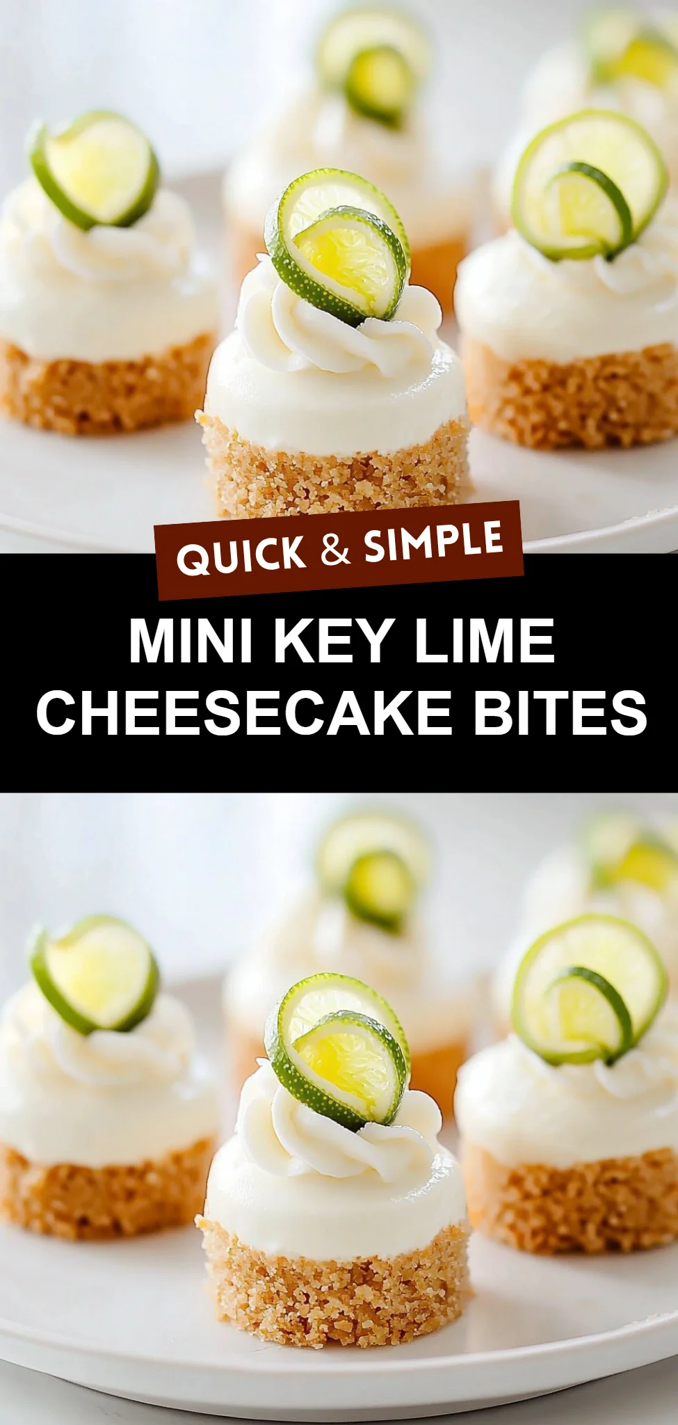 Mini Key Lime Cheesecake Bites