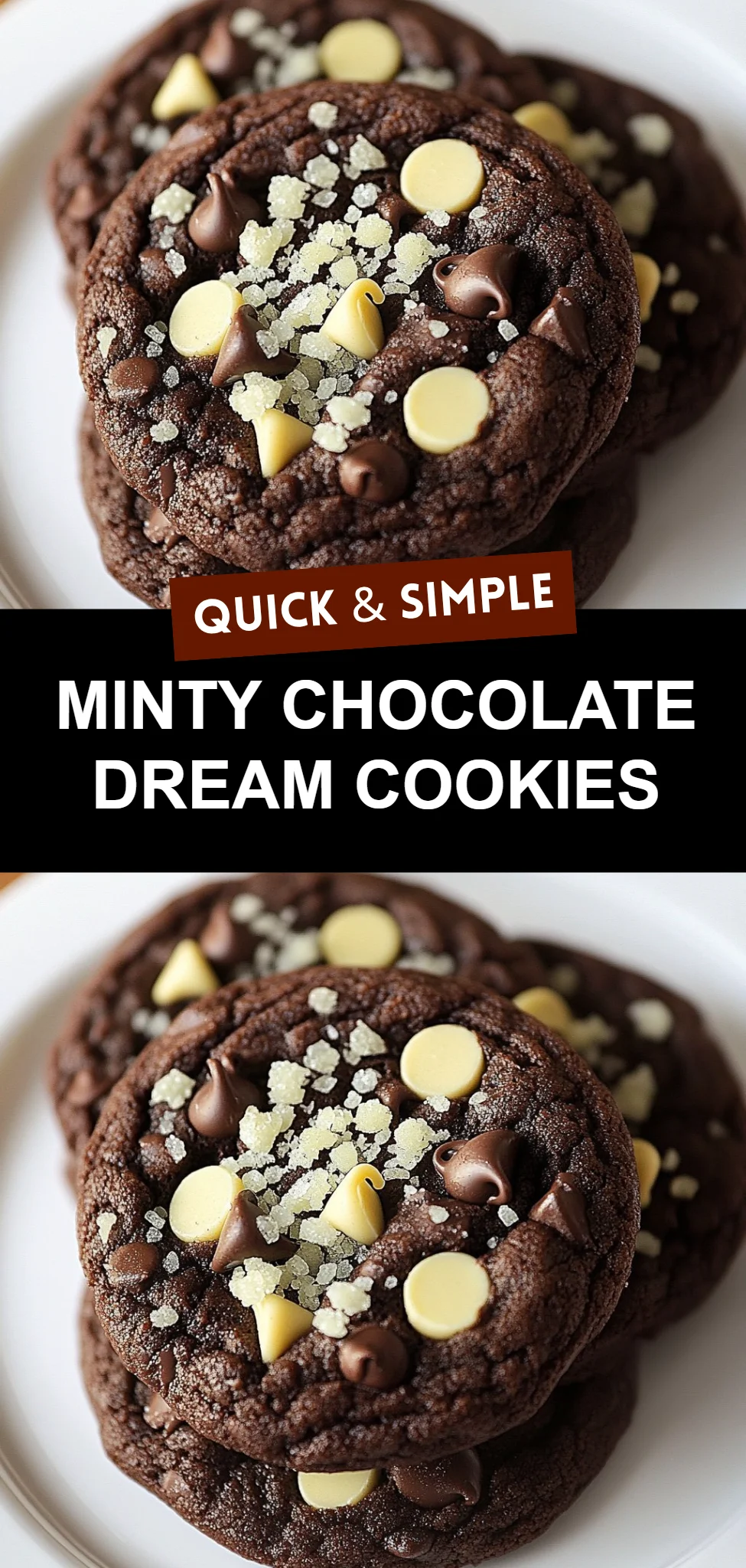 Minty Chocolate Dream Cookies