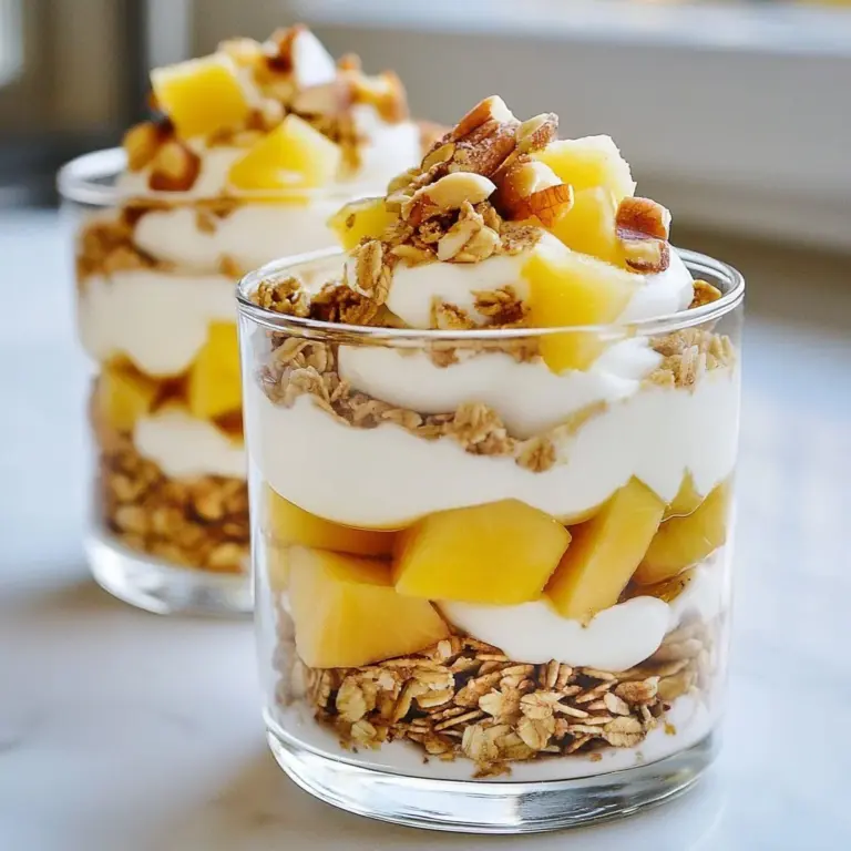 Morning apple cinnamon parfait with chia seeds served in a glass