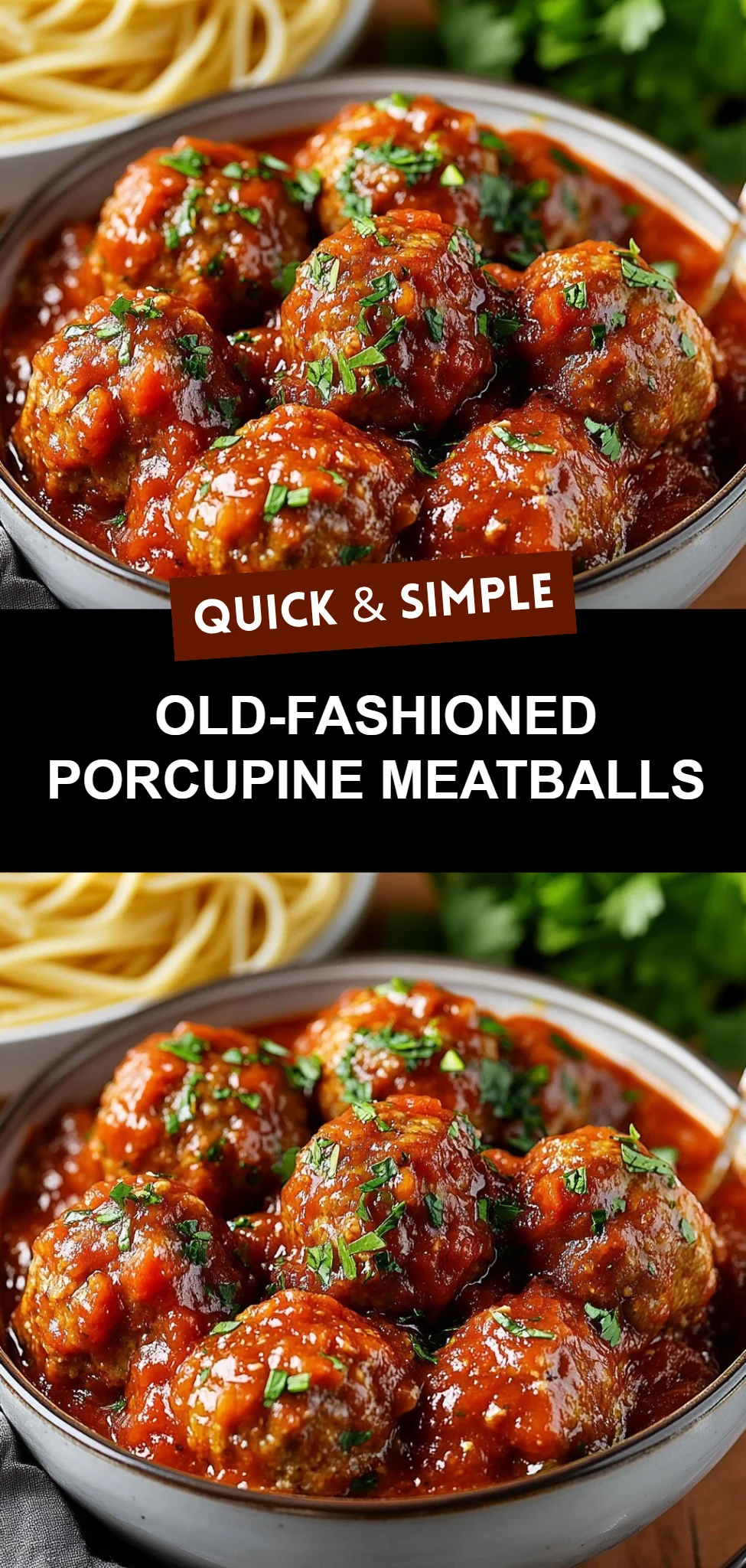 Old-Fashioned Porcupine Meatballs