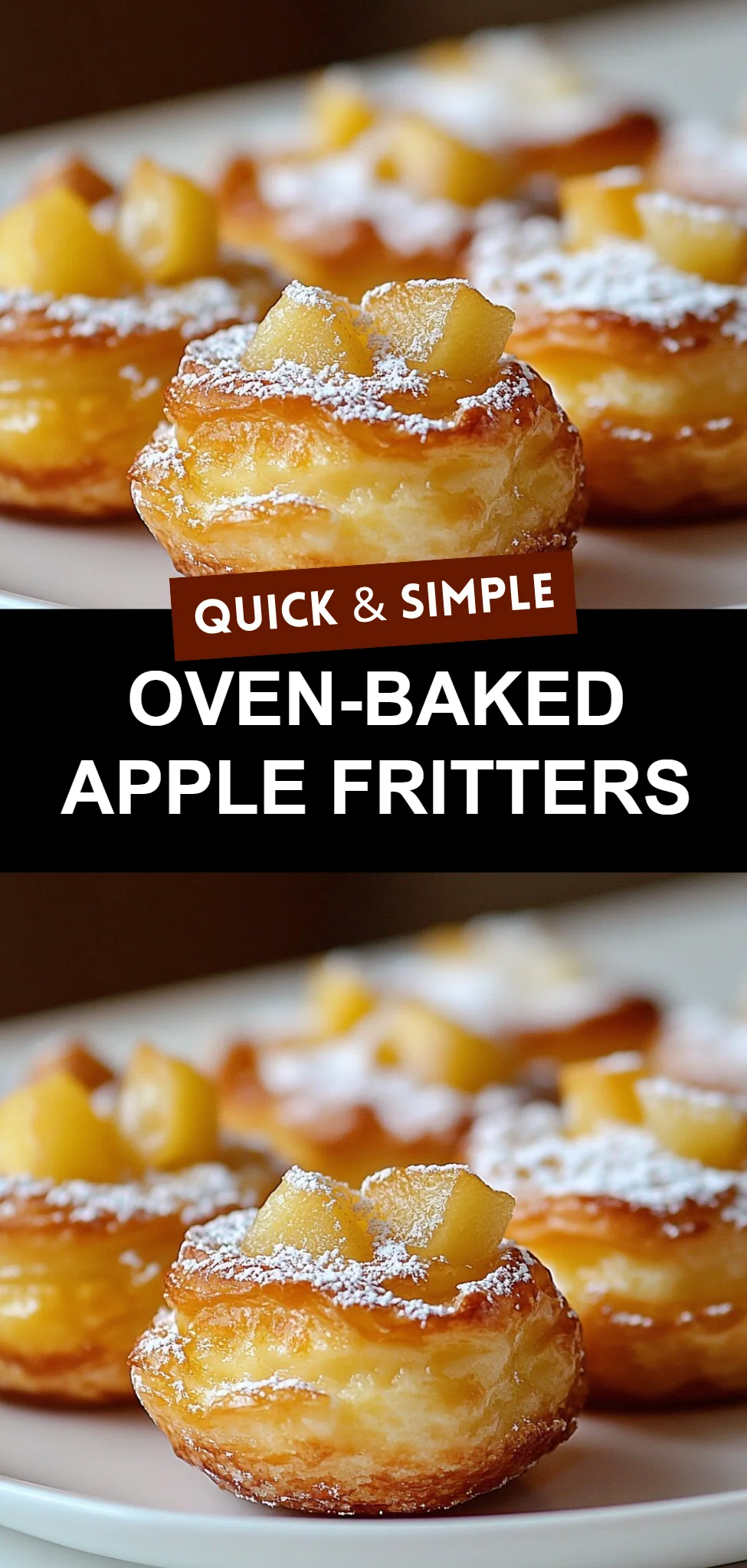 Oven-Baked Apple Fritters