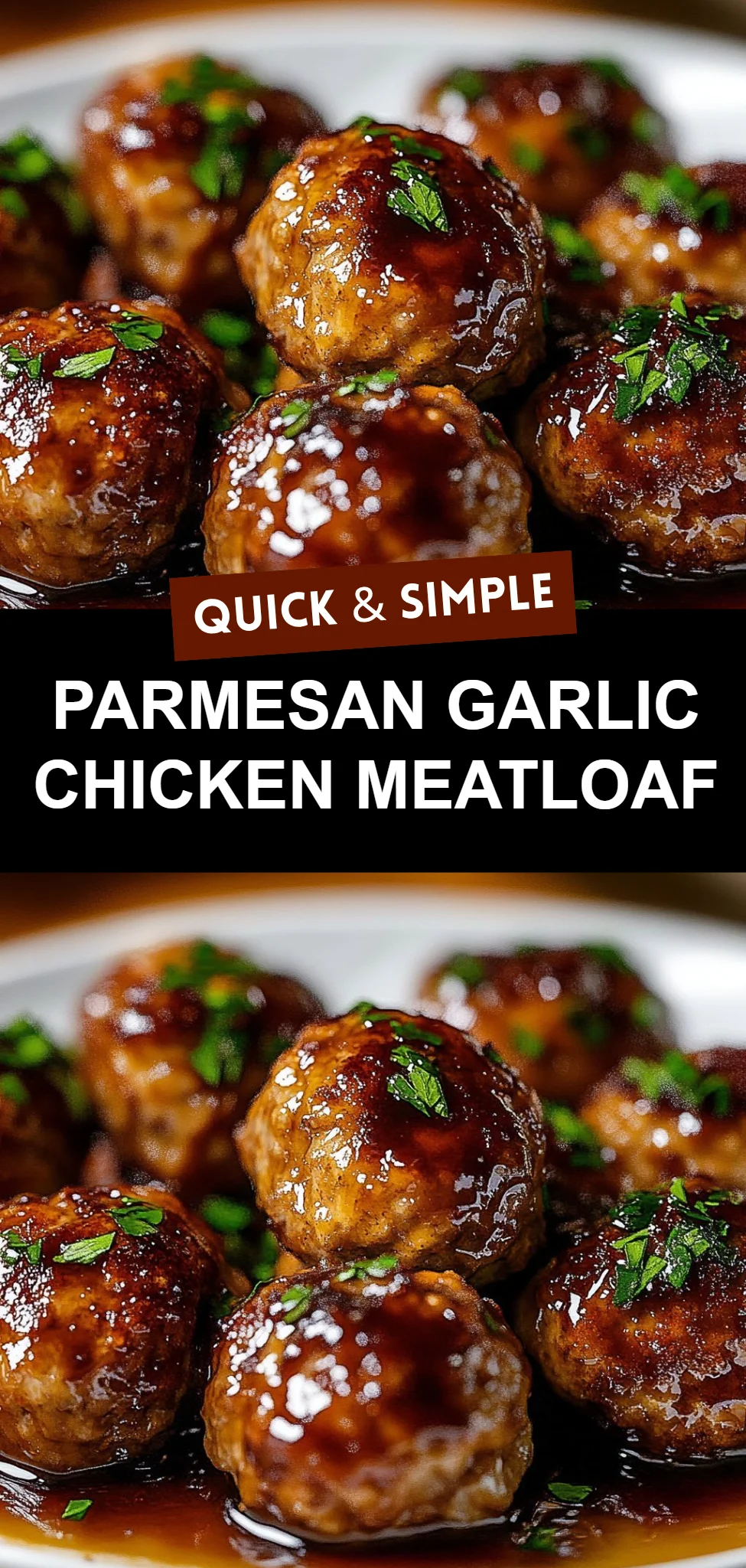 Parmesan Garlic Chicken Meatloaf