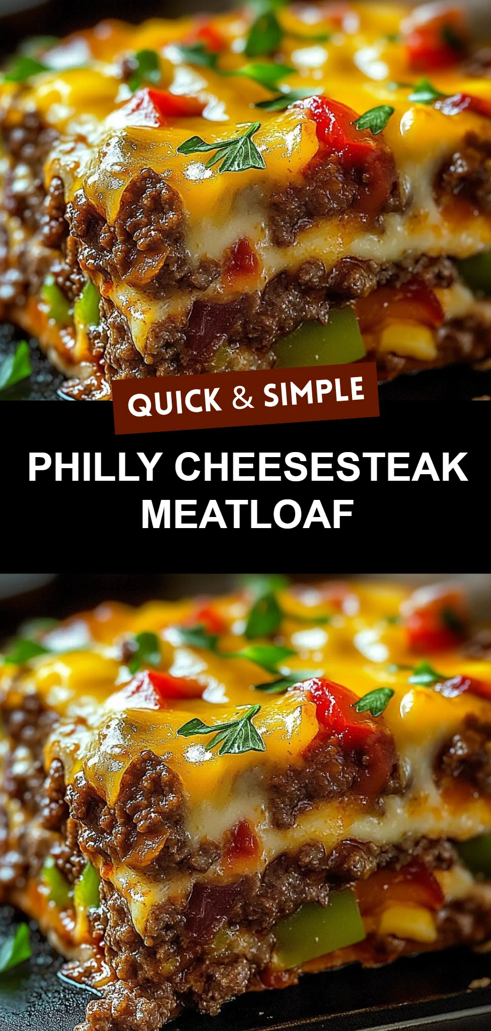 Philly Cheesesteak Meatloaf