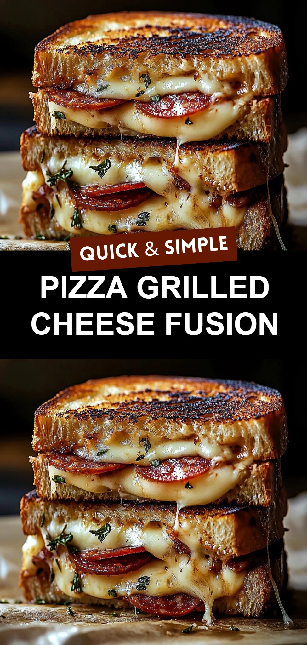 Pizza Grilled Cheese Fusion