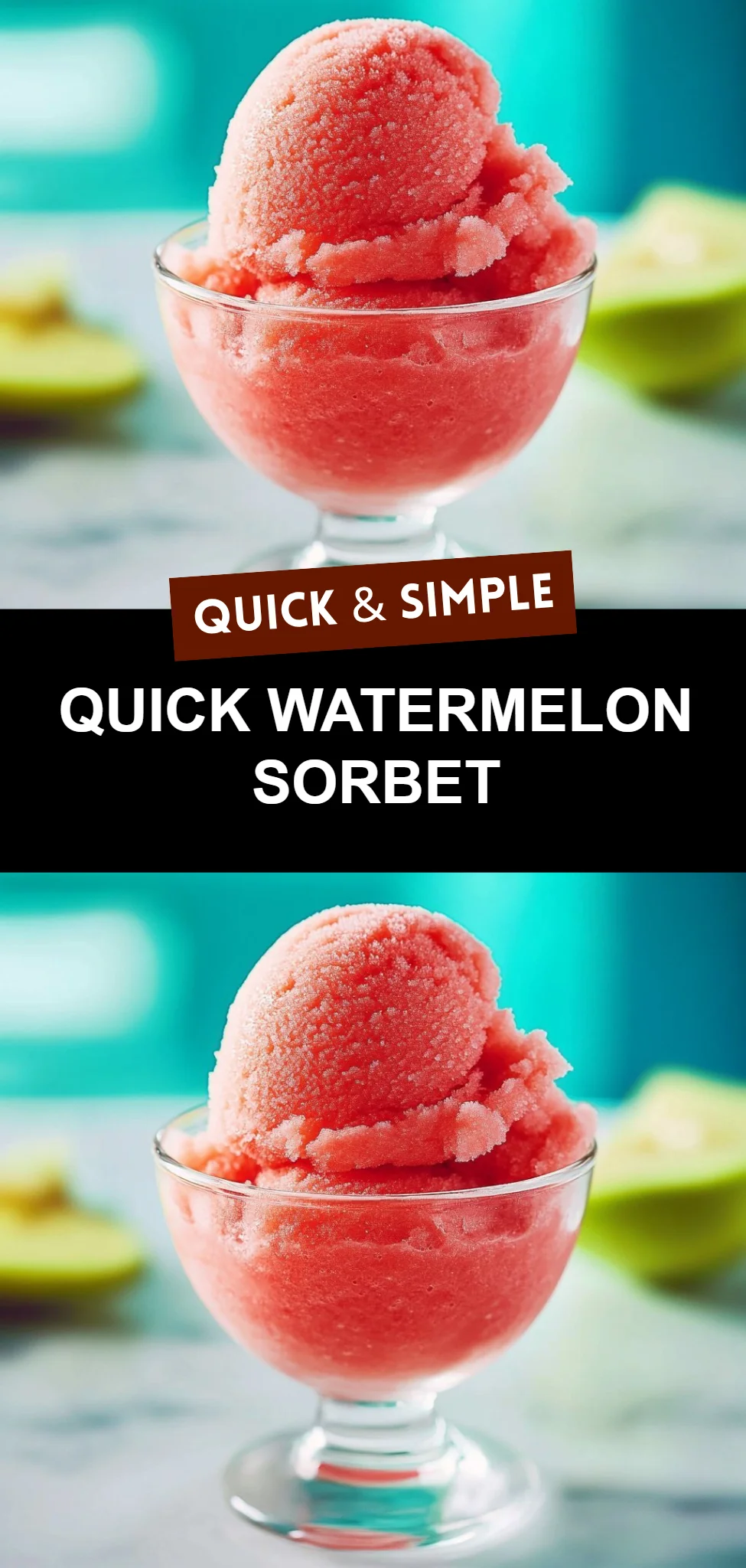 Quick Watermelon Sorbet