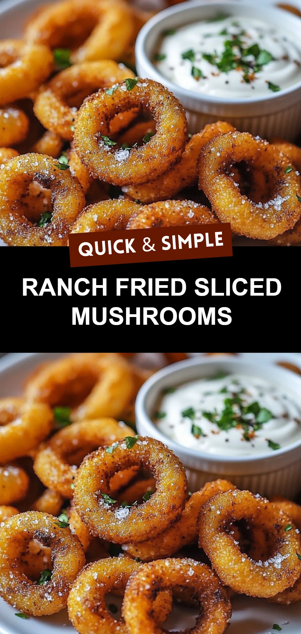 Ranch Fried Sliced Mushrooms