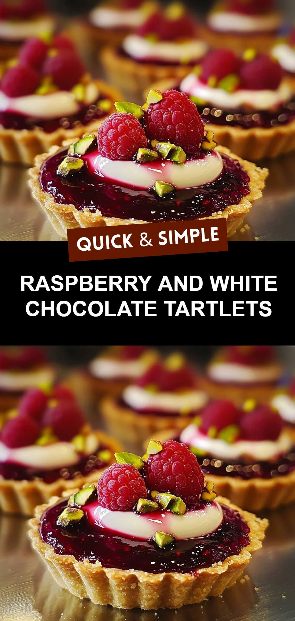 Raspberry and White Chocolate Tartlets