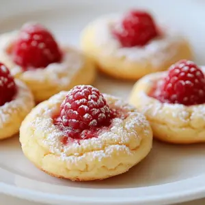 Freshly baked raspberry sugar chewy cookies on a cooling rack