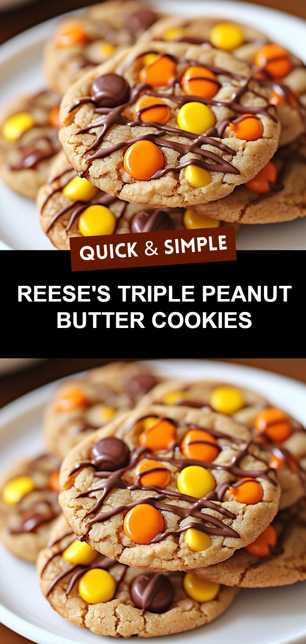 Reese's Triple Peanut Butter Cookies