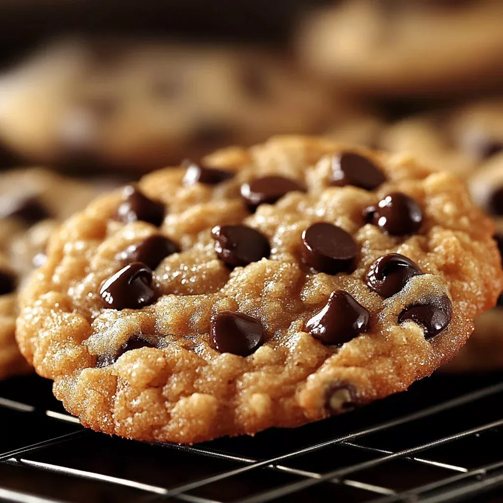 Delicious Rice Krispies Chocolate Chip Cookies with chocolate chips and crispy texture