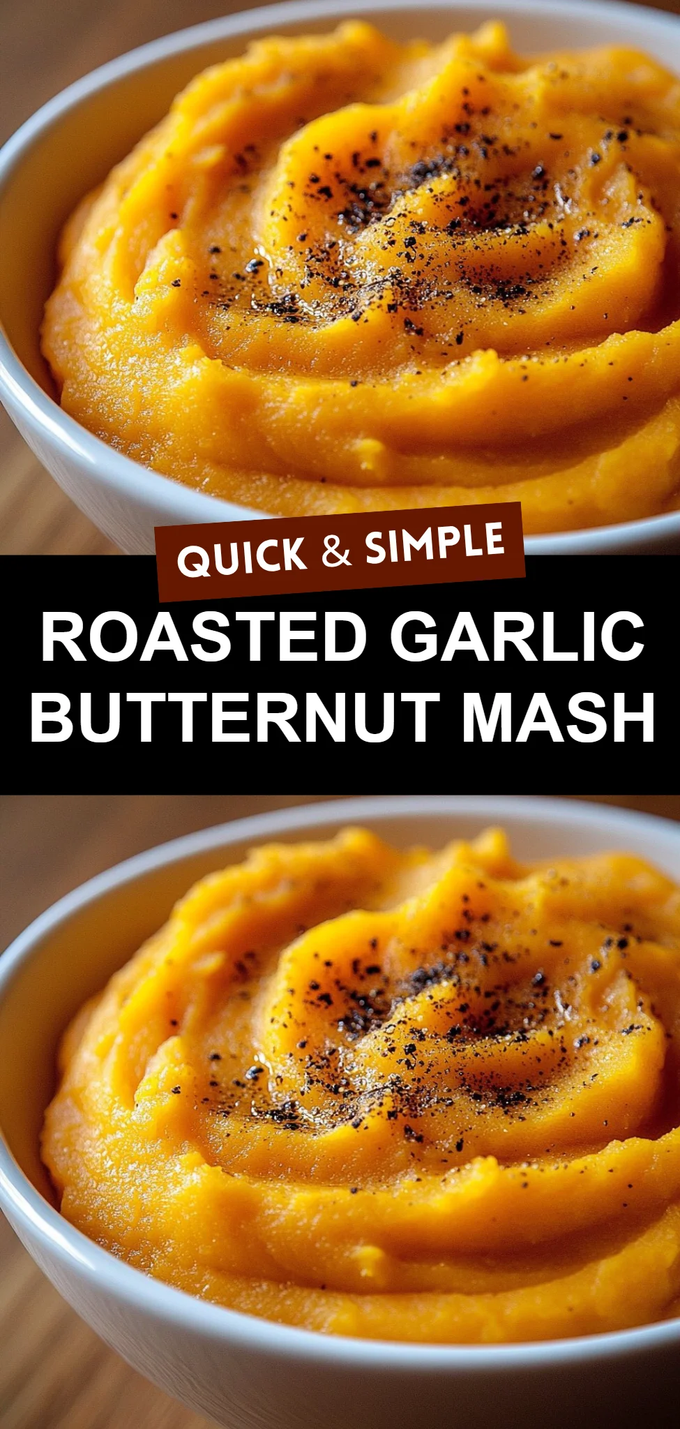 Roasted Garlic Butternut Mash