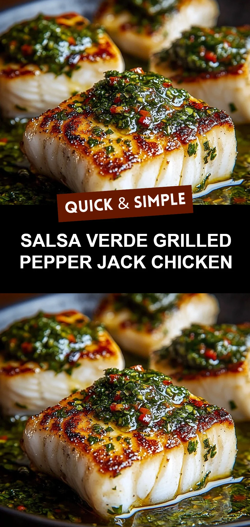 Salsa Verde Grilled Pepper Jack Chicken