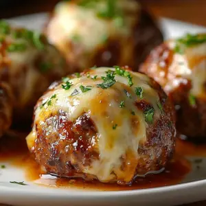 Savory cheesy meatloaf bites served on a plate