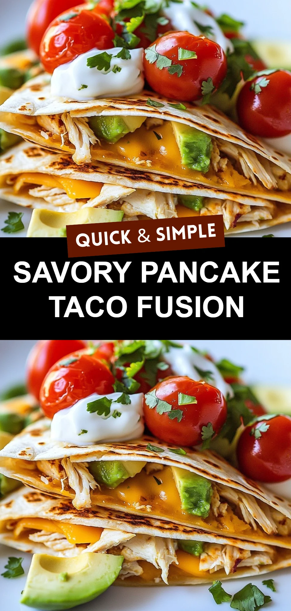 Savory Pancake Taco Fusion