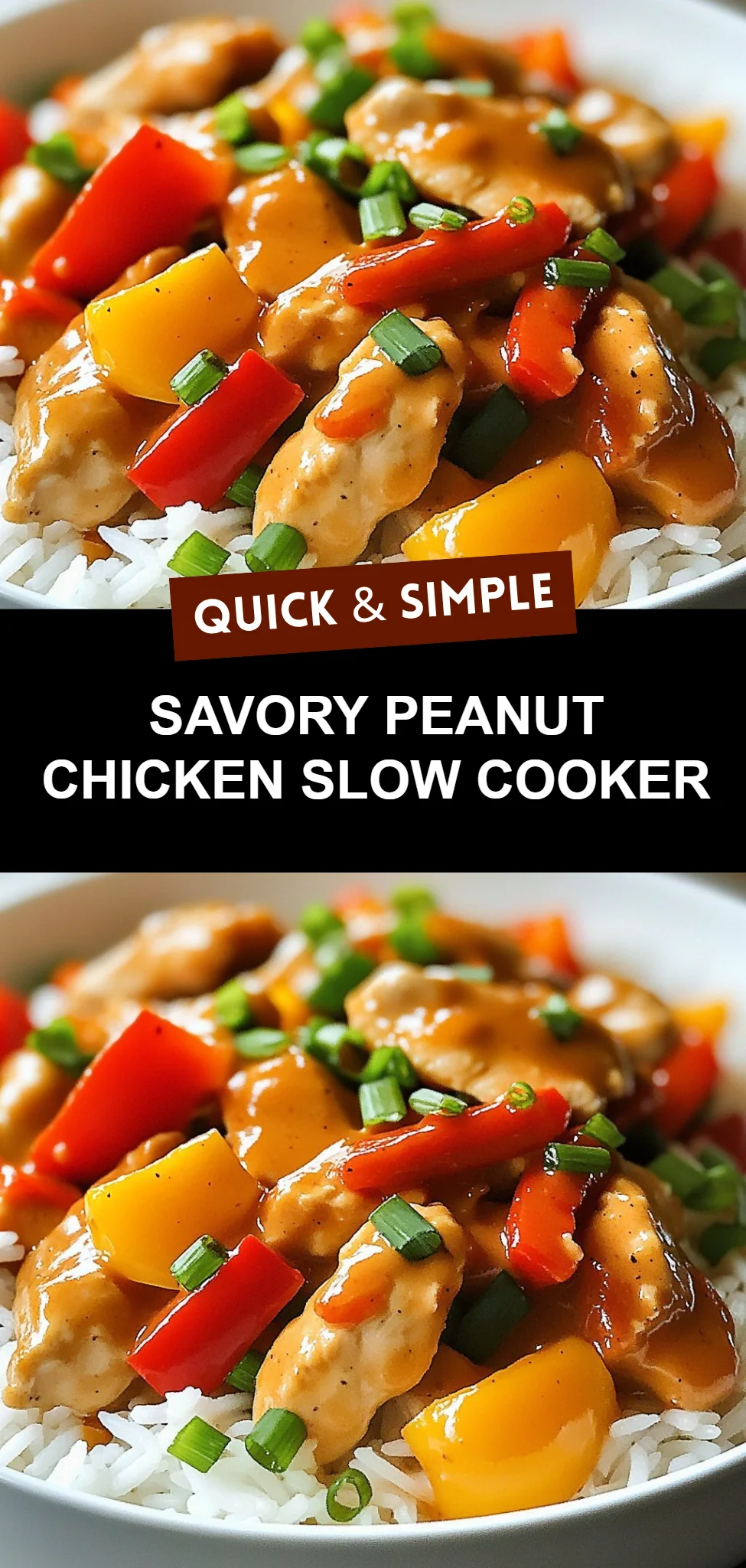 Savory Peanut Chicken Slow Cooker