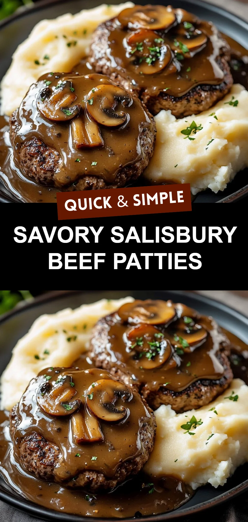 Savory Salisbury Beef Patties