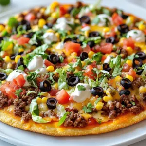 Savory Taco Pizza Bites served on a platter with toppings.