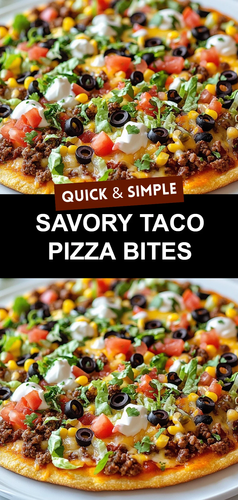 Savory Taco Pizza Bites