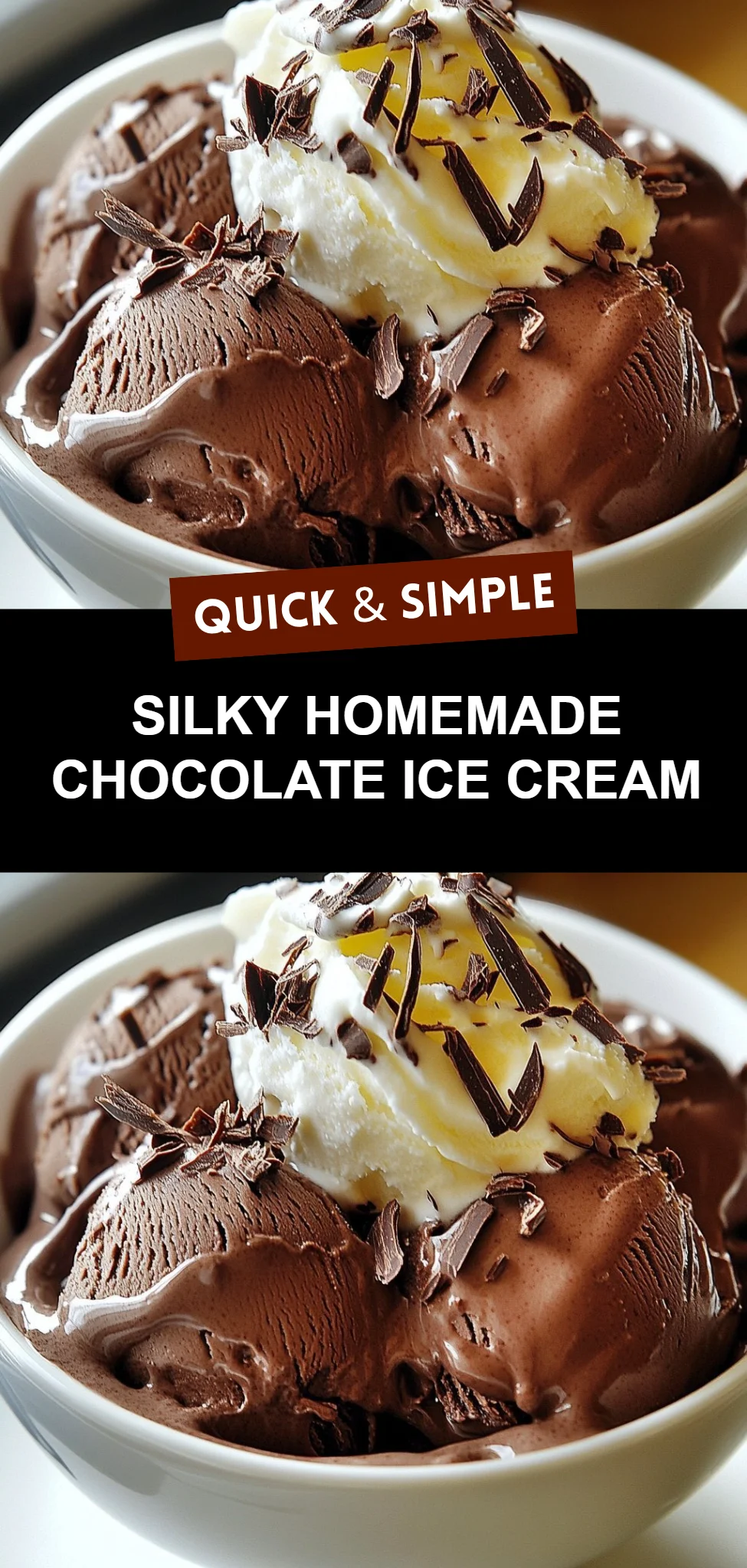 Silky Homemade Chocolate Ice Cream