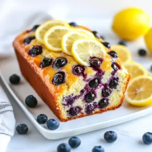 Freshly baked lemon blueberry sourdough bread with a golden crust and vibrant blueberries